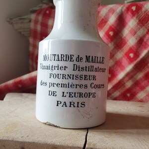 RARE Collectable Timeworn Antique French Digoin Sarreguemines Faience Mustard Pot,Rustic Glazed Patina Moutard Pot-Versatile Cuisine Jar
