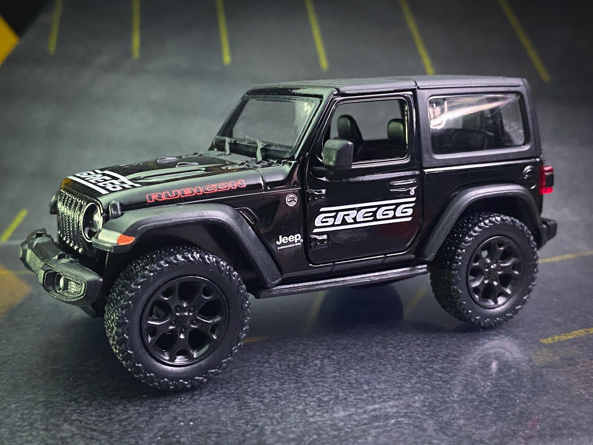 Jeep Rubicon ブラック ミニカー Amazon.com: KiNSMART - Jeep Wrangler Rubicon Off Road 4x4 5