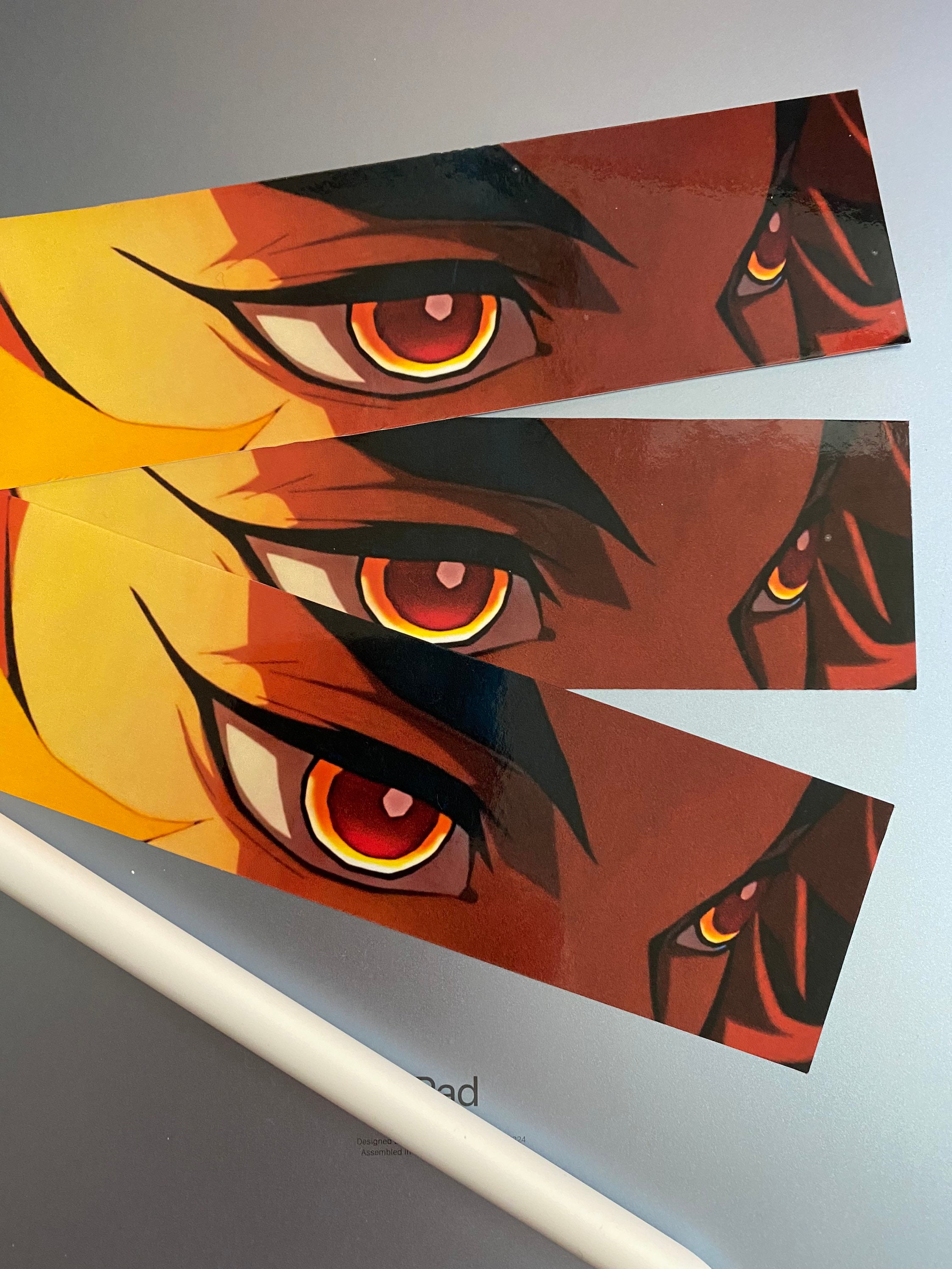 Anime decal, Orange Eyes, decal, slap sticker, Peeker Sticker, Sticke…