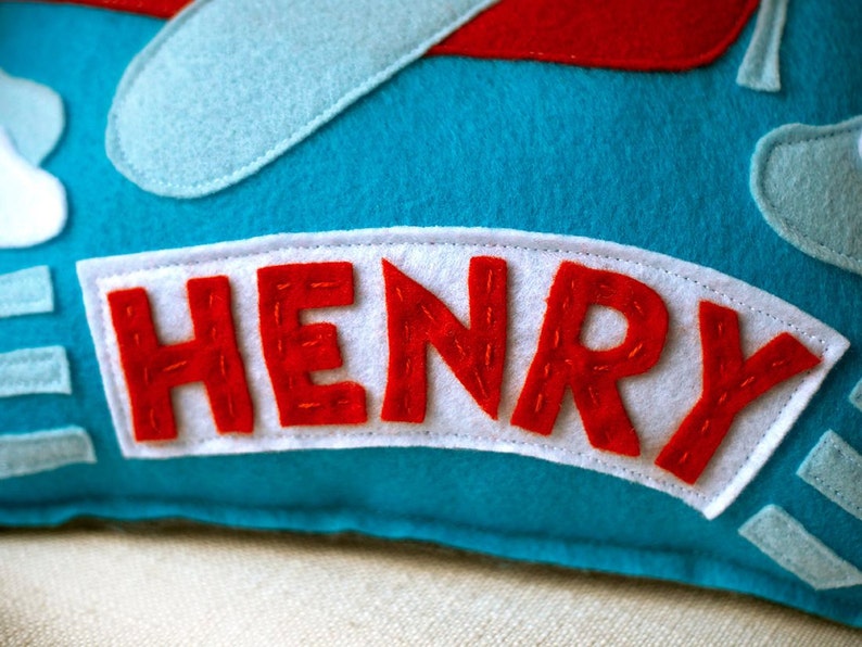 Airplane Nursery Pillow Personalized Baby Pillow Etsy