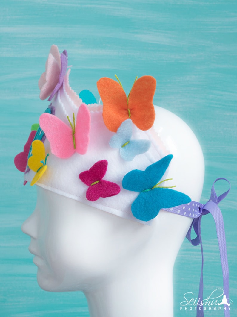 Butterfly Crown Rainbow Birthday Butterfly Birthday Banner 1st Birthday Butterfly Crown Rainbow Crown Rainbow Butterfly Birthday Crown
