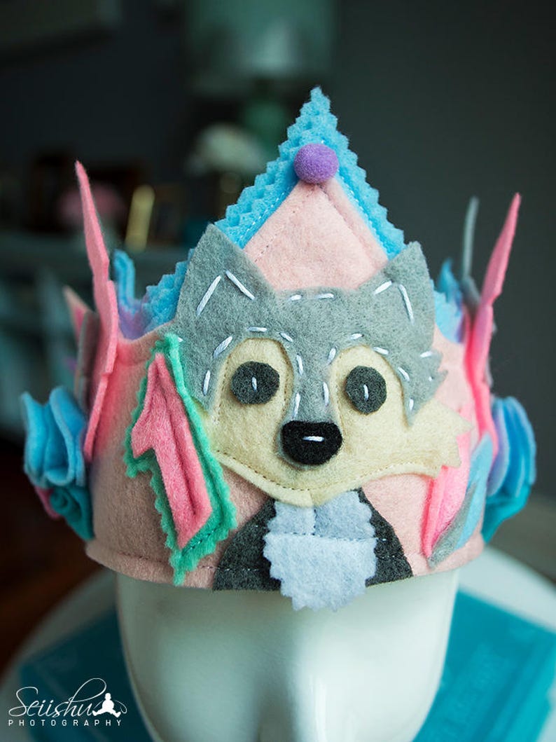 Woodland Birthday Hat Wolf Birthday Crown Birthday Crown Etsy