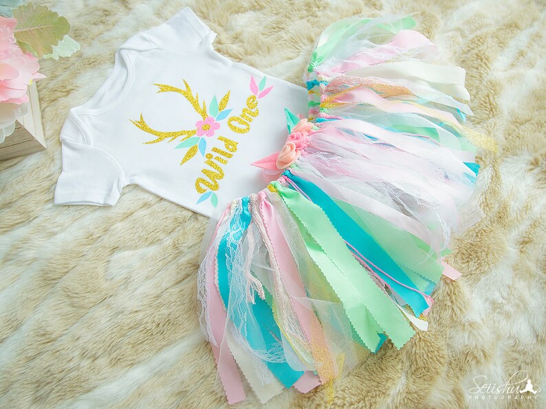 Woodland Baby Bodysuit Tribal Baby Outfit Baby Birthday Outfit 1st Birthday Outfit Girl Tutu Tribal Girl Outfit First Birthday Deer