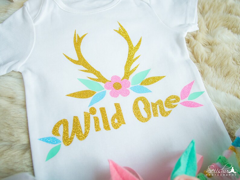 Woodland Baby Bodysuit Tribal Baby Outfit Baby Birthday Outfit 1st Birthday Outfit Girl Tutu Tribal Girl Outfit First Birthday Deer