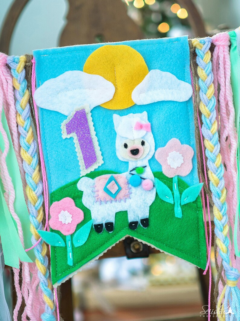 Llama Birthday Banner Llama Highchair Llama Birthday Invitation Llama Birthday 1st Birthday Llama Highchair Llama Party Supplies