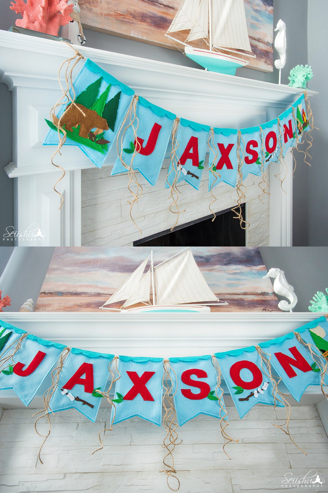 Camping Birthday Banner Camping Banner Camping Kids Room Etsy