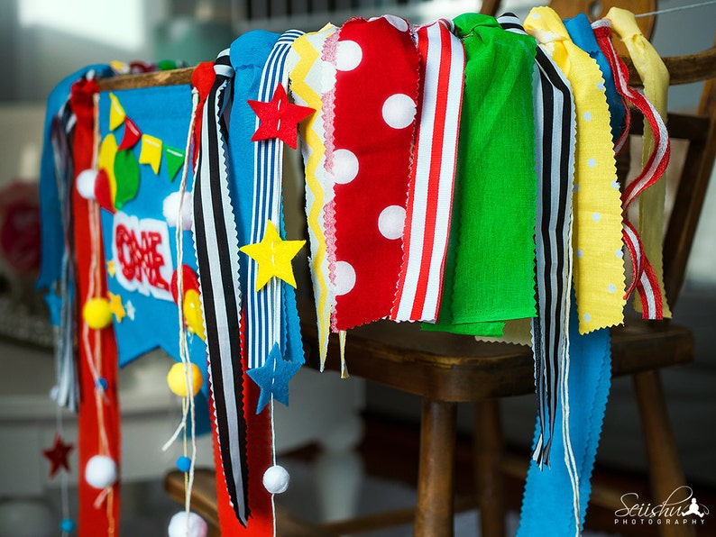 1st Birthday Banner Circus Star Birthday Banner Carnival Birthday Banner Balloon Birthday Banner Balloon Highchair Banner Circus Banner