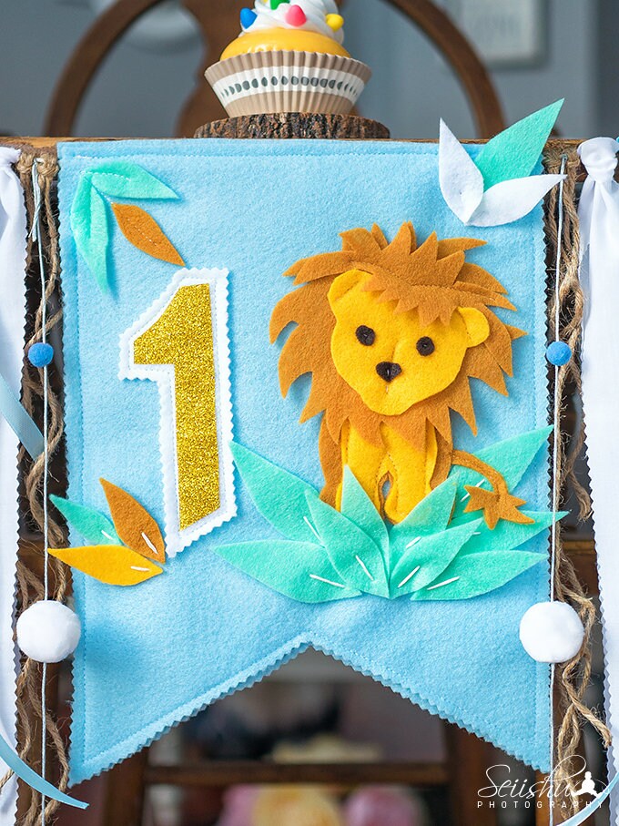 SAFARI ZOO Birthday Decorations Lion Highchair Banner Zoo Etsy