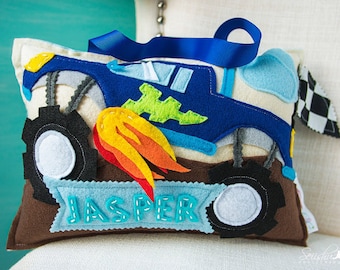 Car Pillows, Boy Tooth Fairy Pillow, Children's Pillow, Personalized Pillow, Tooth Fairy Pillow Boy, Ambulance Pillow, Tooth Fairy Pillow
