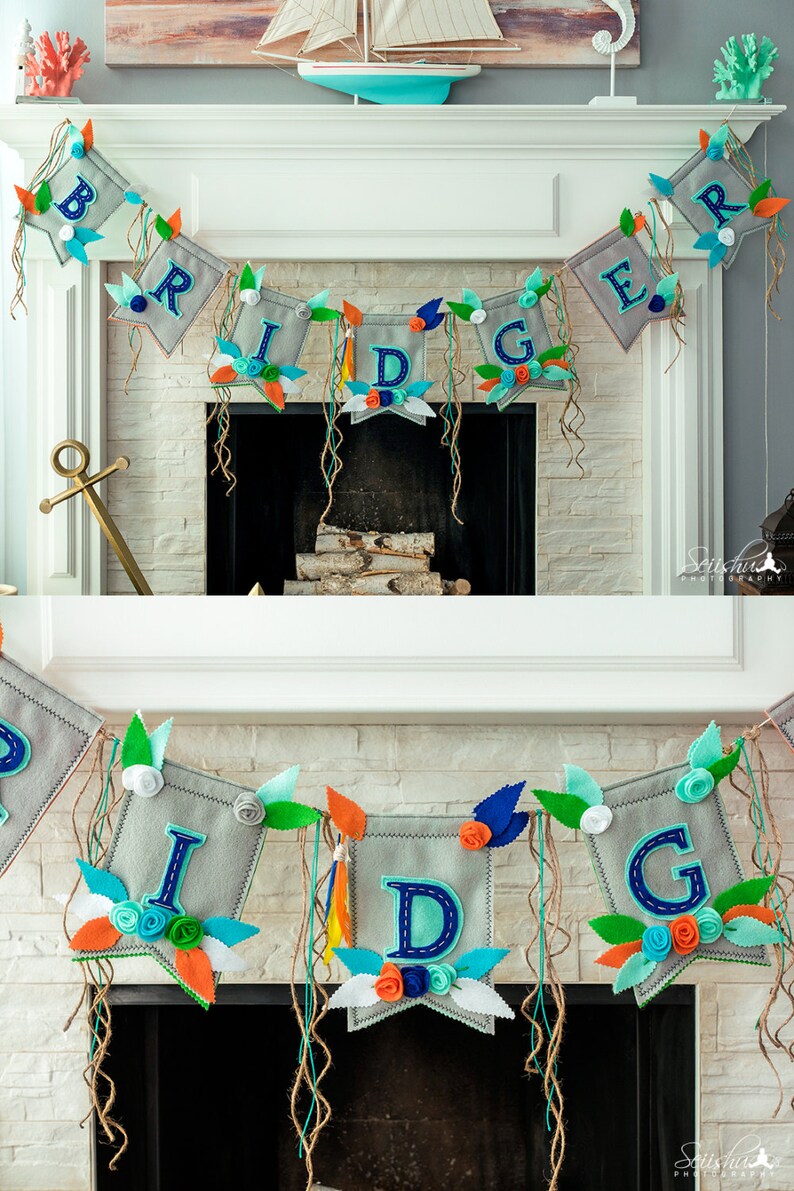 Baby Room Decor Baby Name Nursery Banner Baby Girl Nursery Etsy