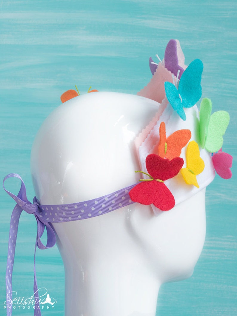Butterfly Crown Rainbow Birthday Butterfly Birthday Banner 1st Birthday Butterfly Crown Rainbow Crown Rainbow Butterfly Birthday Crown