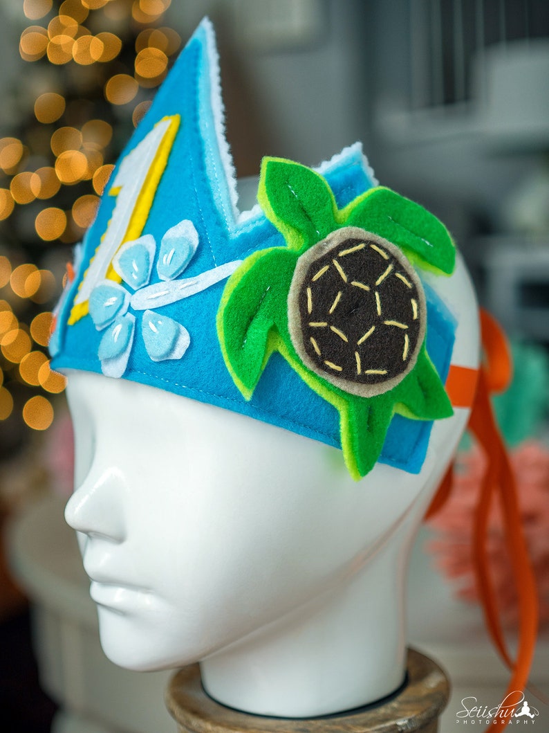Sea Turtle Birthday Baby 1st Birthday Beach Boy Birthday Crown Beach Pool Party Nautical Birthday Crown Surfboard Birthday