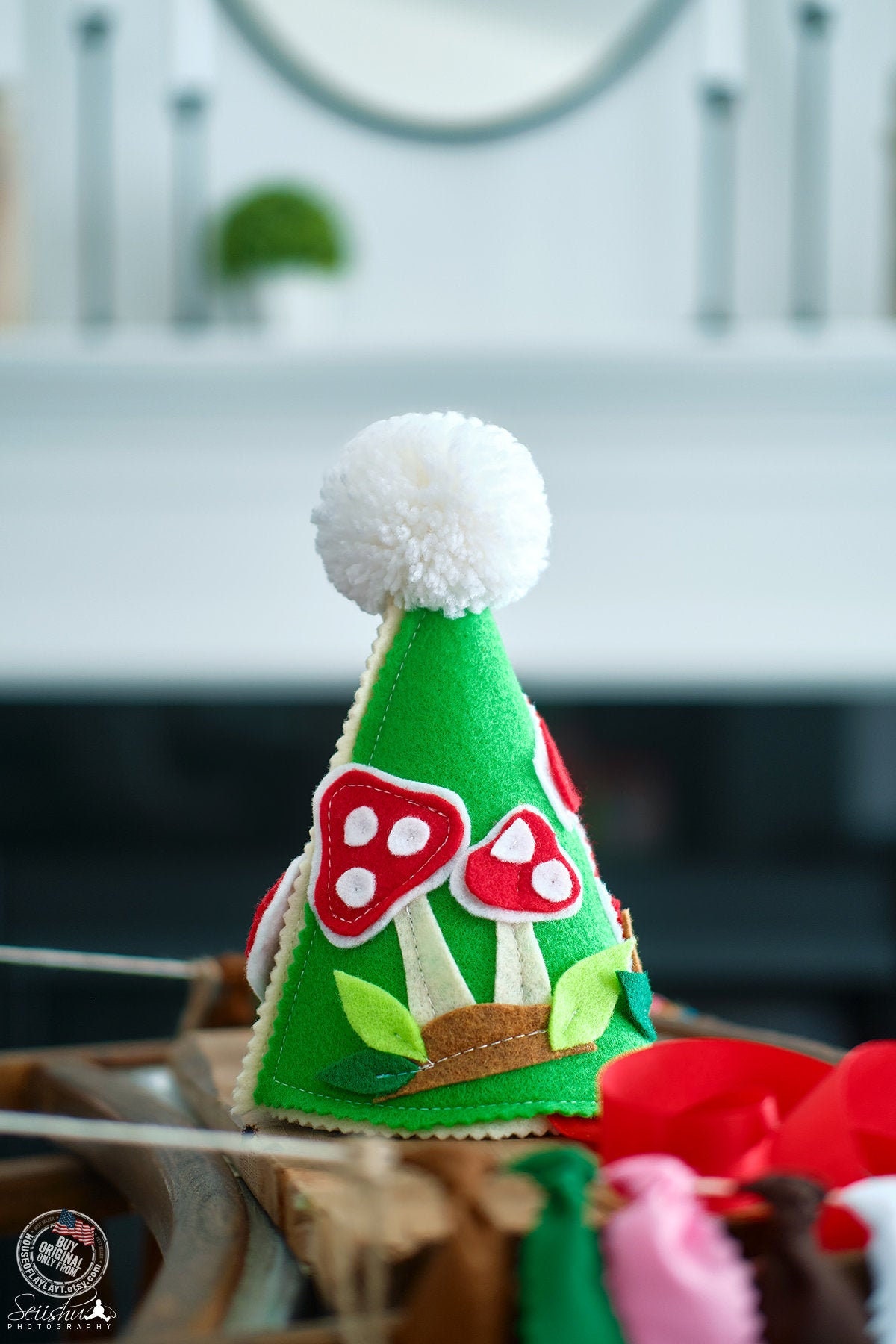 Happy Birthday Felt Non-Woven Hat Birthday Party Cone Hats Art Craft Caps for Birthday Party Supplies Props
