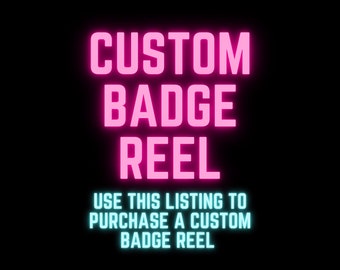 Custom Badge Reel, Custom Badge Buddy, Glitter Badge Reel, Nurse Badge Reel, Teacher Badge Reel, Badge Reel, Beaded Badge Reel