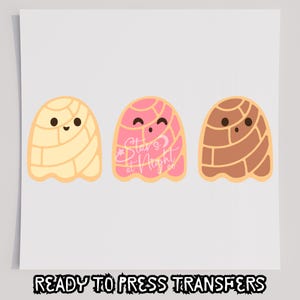 Ghost Conchas DTF T-Shirt Transfer, Ready To Press Transfer, Screen Print Transfer, Halloween Transfer, Halloween DTF Transfer, DTF