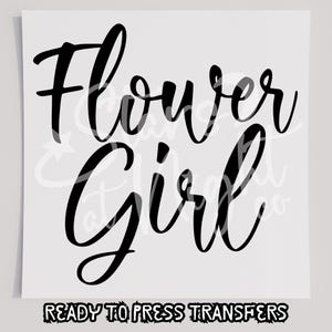 Transferência de camiseta de florista, transferência pronta para prensagem, transferência de serigrafia, DTF de noiva, transferência de noiva, DTF