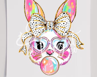 Easter Bunny DTF T-Shirt Transfer, Ready to Press Transfer