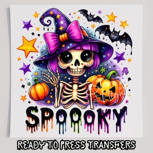 Spooky 4 DTF T-Shirt Transfer, Ready To Press Transfer, Screen Print Transfer, Halloween Transfer, DTF, Halloween