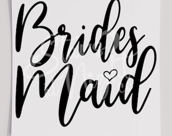 Bride & Bridesmaid DTF Transfer | Wedding Party Ready To Press