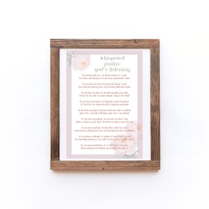 Whispered Psalm Art Print: Christian Bible Verse (Digital Download)