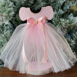 Pink Tutu Centerpiece,  Light Pink Tutu Centerpiece,  Luxury tutu Baby Shower, Tutu Dress Centerpiece Double Sided, Baby Girl Centerpiece