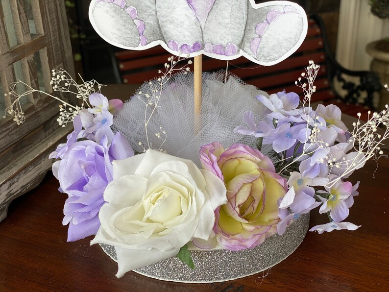 Lavender Elephant Baby Shower Cake Topper Purple Elephant Etsy