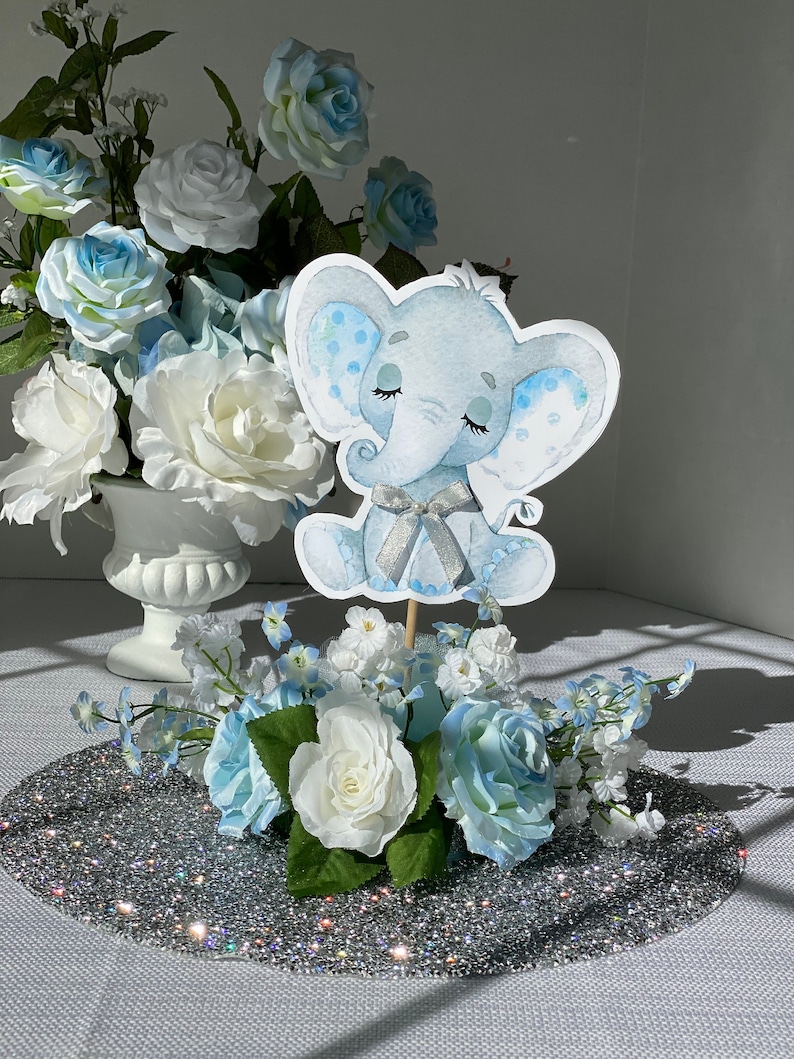 Elephant Baby Shower Centerpiece Elephant Boy Elephant Baby Etsy