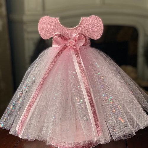 Tutu Dress Centerpiece Tutu Baby Shower Pink & Gold Tutu Etsy