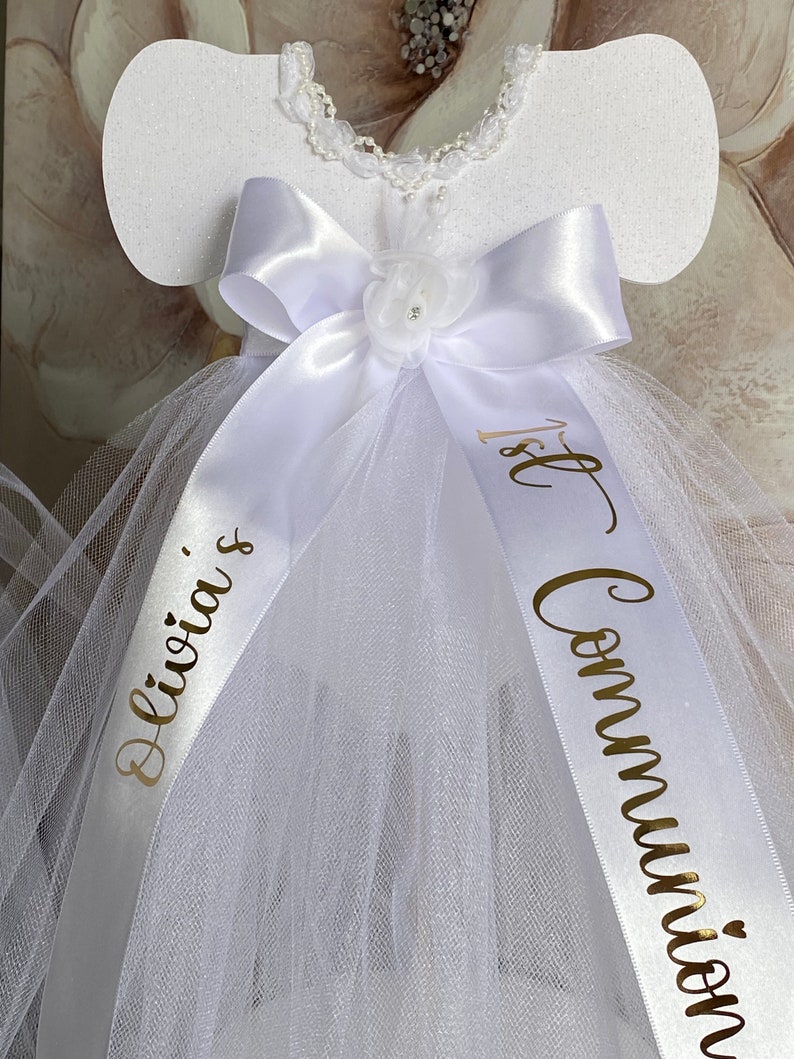 White Tutu Dress Centerpiece: First Communion, Baptism Decor - Etsy