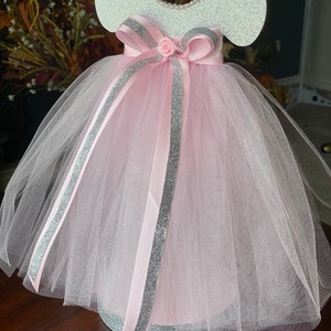 Silver Girl Baby Shower Centerpiece Tutu Dress Centerpiece - Etsy