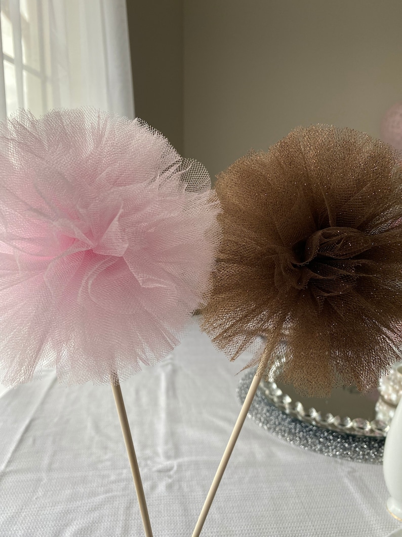 TULLE POM POM Tulle Pom Pom Party Decorations Pom Poms Etsy
