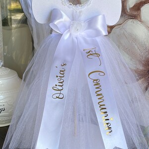 White Tutu Dress Centerpiece: First Communion, Baptism Decor - Etsy