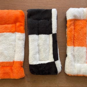 3 Checkered pattern Animal  Cage Pad Pillow Bed  with new Insul-fleece liner Guinea Pig Rabbit Ferret Hedgehog Chinchillas Hamster New