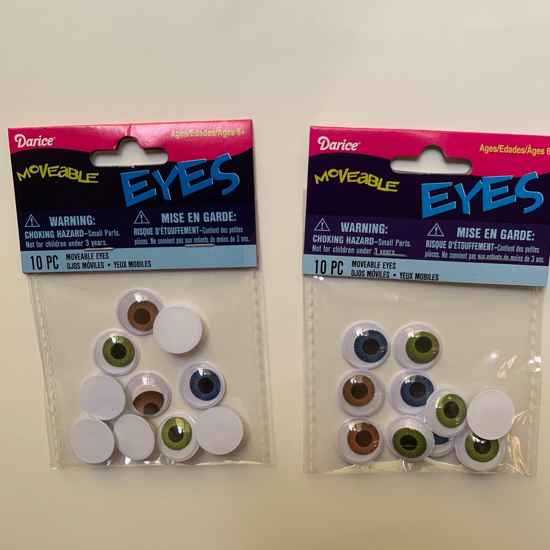 Darice Sew on Eyes Movable Black - 15mm