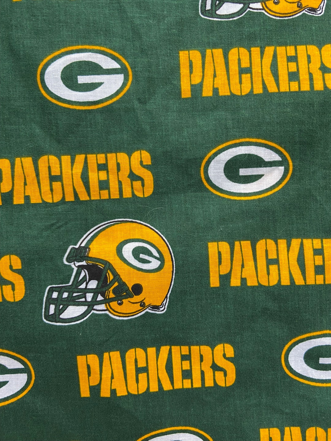 Packer Material Green Bay Packers Logo NFL COTTON Fabric 1 & 2/3 Yard (5 Ft) New - Etsy