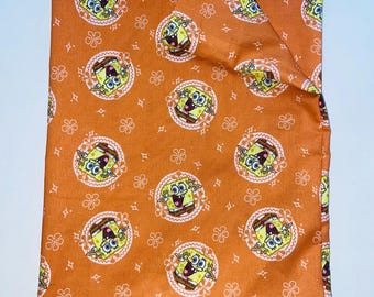 SpongeBob SquarePants standard Pillow Case Orange Cotton handmade New