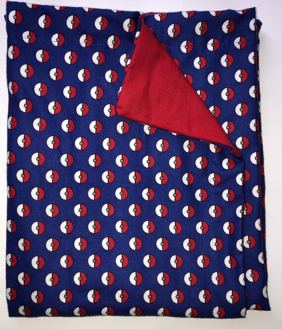 Sensory WEIGHTED BLANKET POKEMON Poke Balls 6 lbs. Handmade Etsy