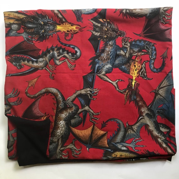 Sensory Weighted Blanket Fire Breathing Dragons 6 Lbs Etsy