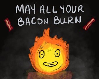 Anime Fire Demon Print