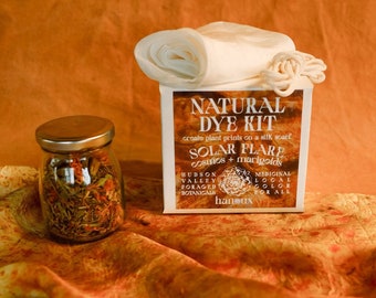 Natural Dye Silk Scarf Kit - Marigolds