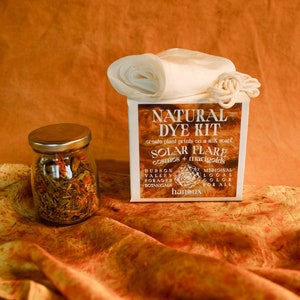 Natural Dye Silk Scarf Kit - Marigolds