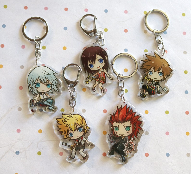 Kingdom Hearts Keychains Etsy