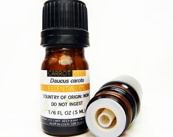 Carrot Seed Essential Oil, 5ML, 15ML, 1oz, or 2oz, 100% PURE, Therapeutic-Grade Essential Oil