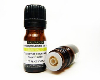 Palmarosa Essential Oil, 5ML or 15ML, 100% PURE & Therapeutic Essential Oil