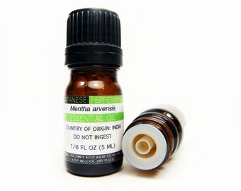 Japanese Peppermint (Mentha arvensis) Essential Oil, 5ML or 15 ML, 100% Pure & Therapeutic