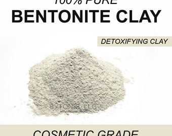 Bentonite Clay Powder, 6 oz, Detoxifying Face Mask and Body Powder, Soap Additive, Etc.