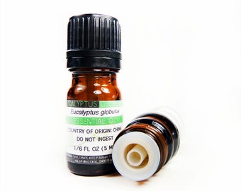 Eucalyptus Globulus Essential Oil, 5ML or 15ML, 100% PURE & Therapeutic Essential Oil