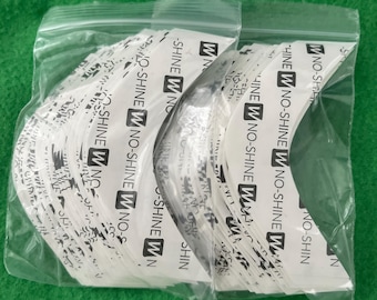 Tiras de cinta adhesiva para contorno de pelucas, sin brillo, 72 piezas, para sistema de pelucas de encaje y tupé.
