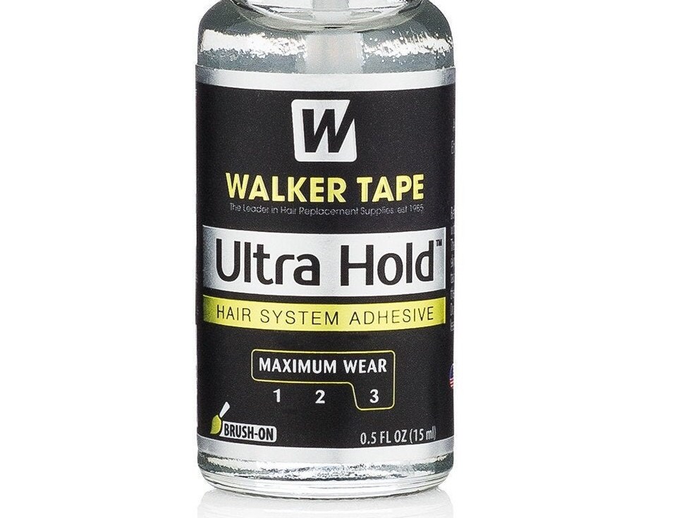Ultra Hold Lace Wig Adhesive Glue walker Tape 0.5 Oz .brush on for Wigs,  Hair Piece System. 