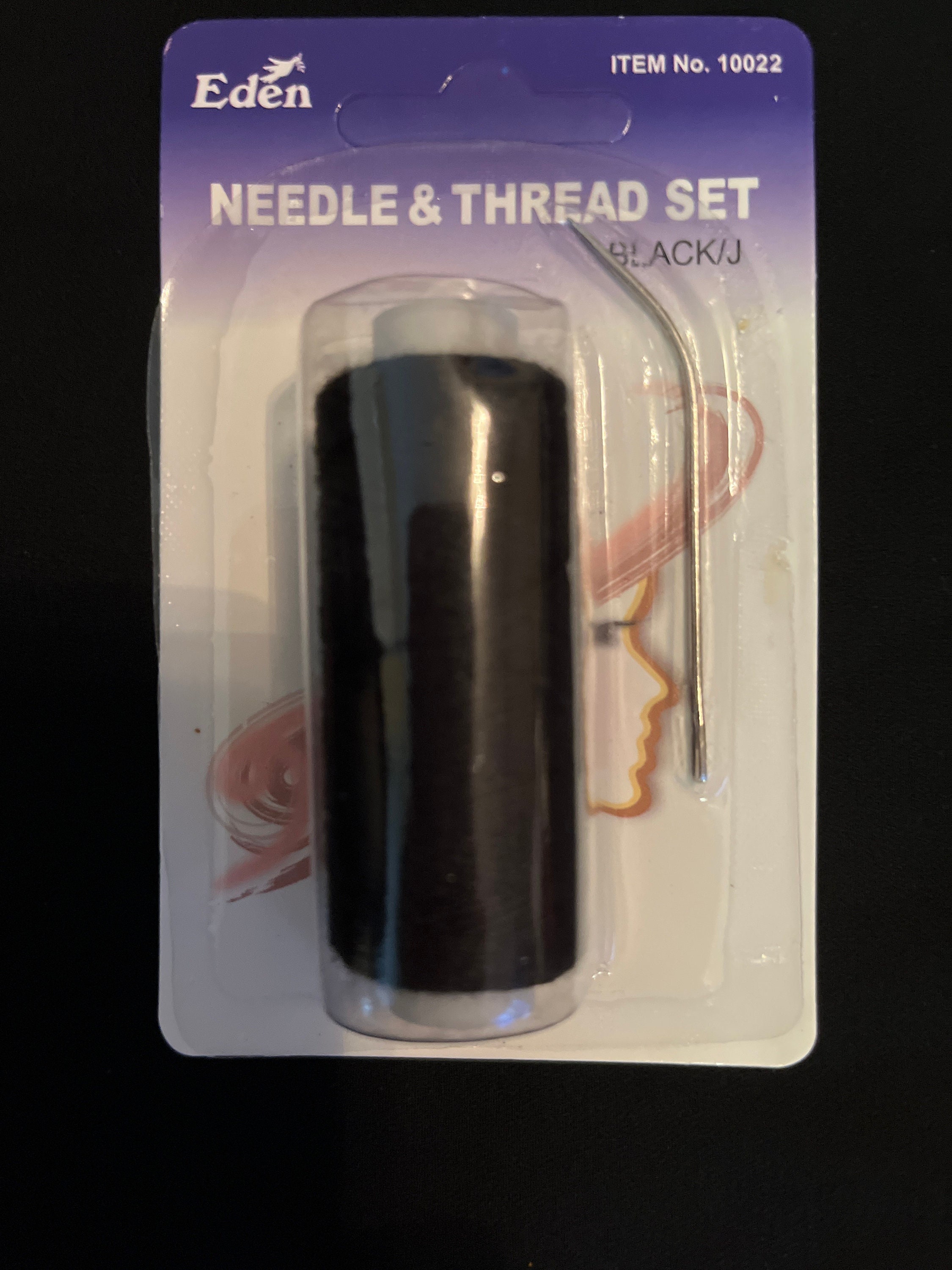 Weft Weave Track Sew in Sewing Needle & Tread Kit black /J for